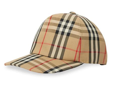 burberry 8021444|Burberry Vintage Check Logo Detail Baseball Cap, Size Large .